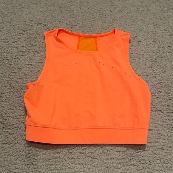 Lululemon Hotty Hot Cropped Tank Top size 4 color orange - Picture 2 of 6